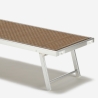 4 Lettini spiaggia mare prendisole in alluminio Santorini Limited Edition Acquisto