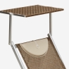 4 Lettini spiaggia mare prendisole in alluminio Santorini Limited Edition Caratteristiche