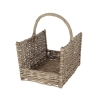 Cesto portalegna in midollino con manico 45,8x36x51,5cm Offerta