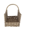 Cesto portalegna in midollino con manico 45,8x36x51,5cm Catalogo