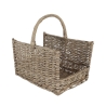Cesto portalegna in midollino con manico 45,8x36x51,5cm Sconti