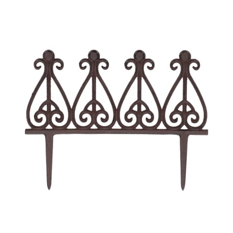 Recinzione bordura per aiuole in ghisa decorativa 38cm Promozione