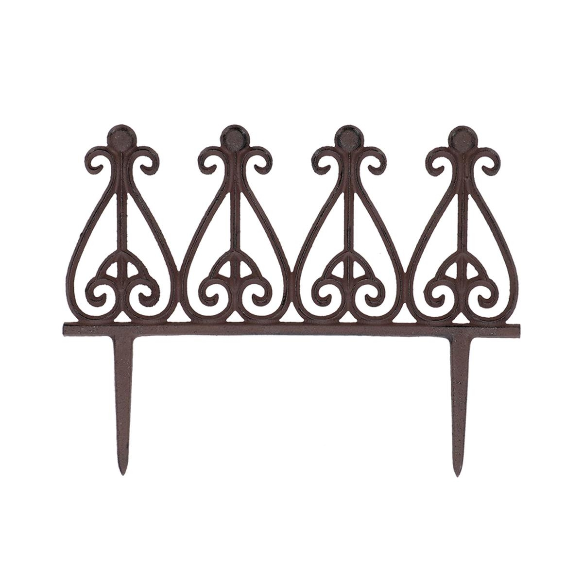 Recinzione bordura per aiuole in ghisa decorativa 38cm Promozione Recinzione bordura per aiuole in ghisa decorativa 38cm Promozione