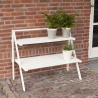 Etagere scala portavasi 2 scaffali in legno bianco Vendita