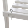 Etagere scala portavasi 2 scaffali in legno bianco Saldi