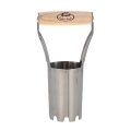 Foraterra piantatrice per bulbi fiori in acciaio inox manico in legno Promozione
