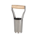 Foraterra piantatrice per bulbi fiori in acciaio inox manico in legno Offerta