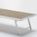 Stock 20 Lettini spiaggia mare prendisole alluminio Santorini Limited Edition 