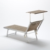 Stock 20 Lettini spiaggia mare prendisole alluminio Santorini Limited Edition 
