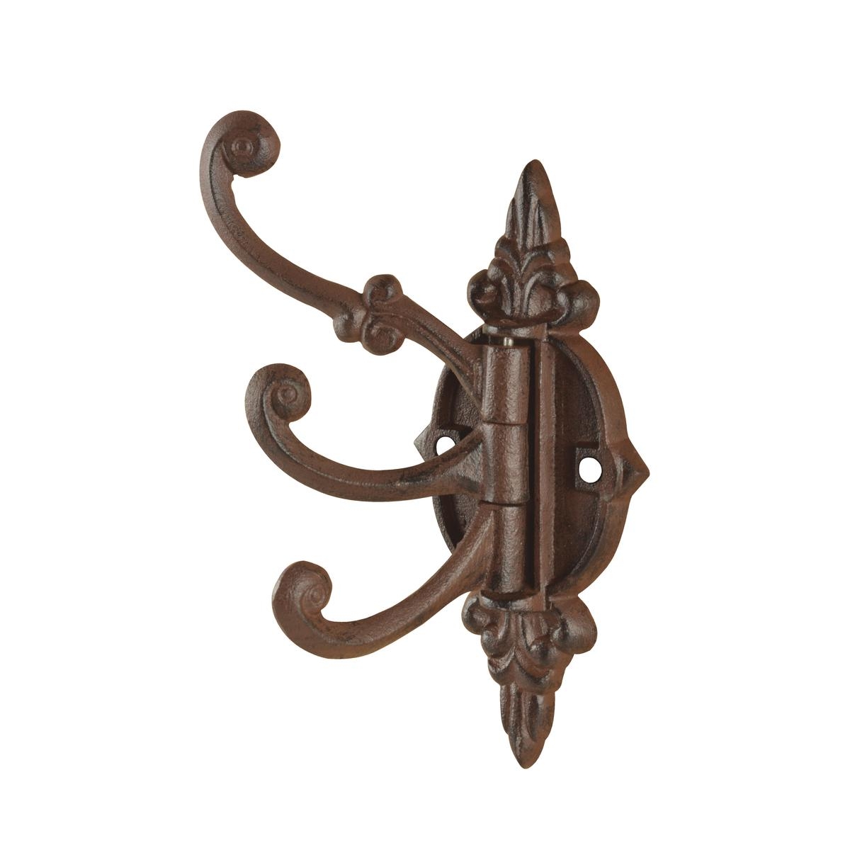 Appendino da parete decorativo con 3 ganci girevoli in ghisa Promozione Appendino da parete decorativo con 3 ganci girevoli in ghisa Promozione