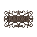 Decorazione da parete per esterno targa Welcome in ghisa Promozione