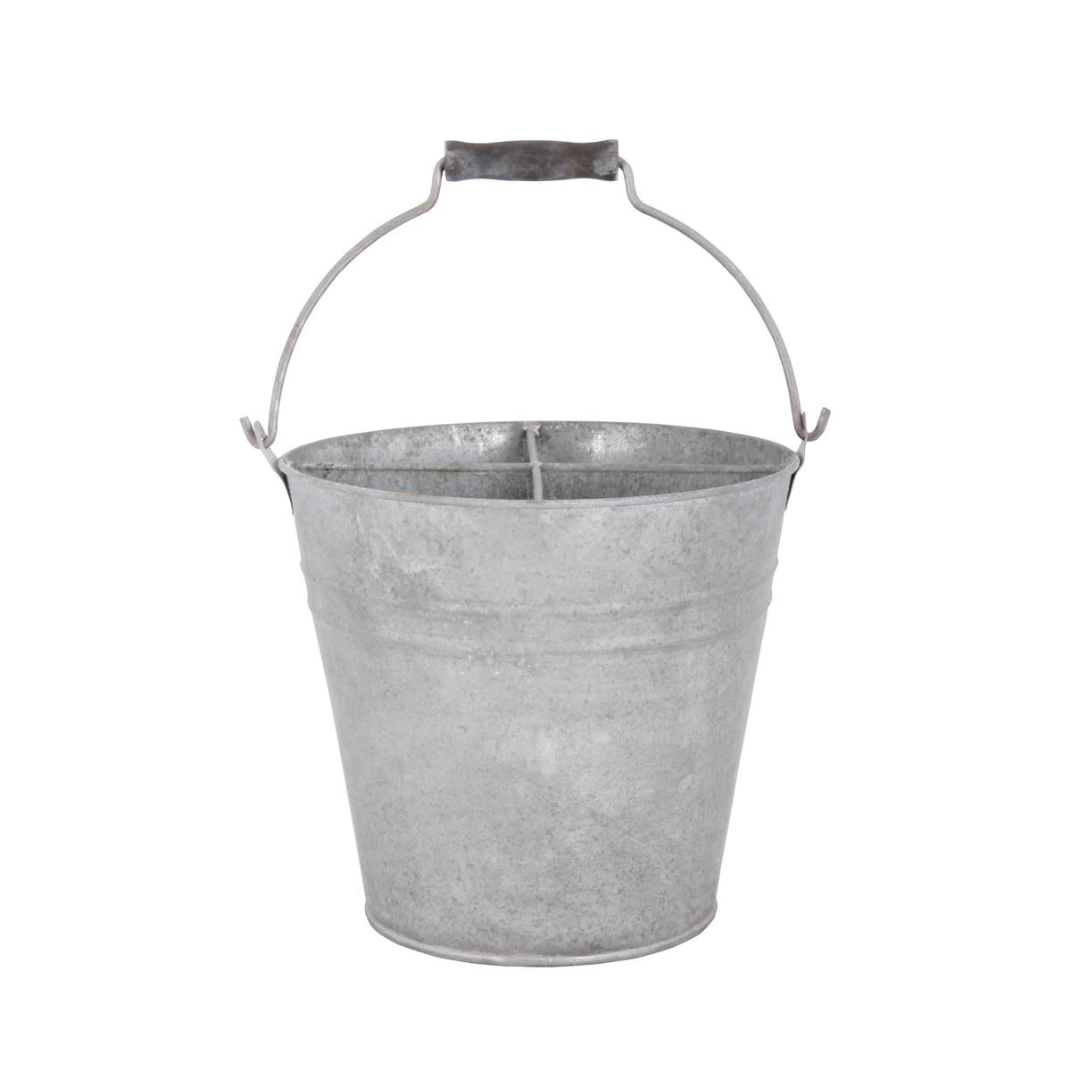 Secchio in metallo zincato anticato 7L Promozione Secchio in metallo zincato anticato 7L Promozione