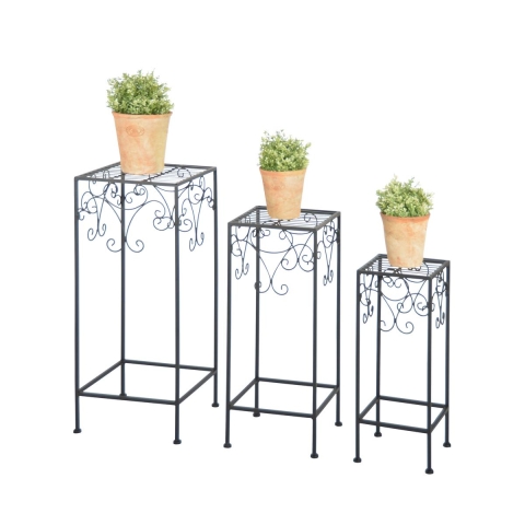 Set 3 tavolini stand porta piante in stile classico Promozione