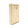 Mobile da parete portaoggetti con tavolo pieghevole in legno Stock