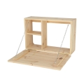Pensile da muro con piano pieghevole in legno Promozione
