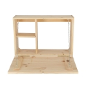 Pensile da muro con piano pieghevole in legno Offerta
