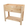 Fioriera rialzata in legno naturale 80,5x37,3x78,2 cm Sconti