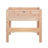 Fioriera rialzata in legno naturale 80,5x37,3x78,2 cm Vendita