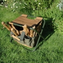 Sgabello pieghevole con borsa porta attrezzi giardinaggio Vendita