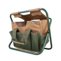 Sgabello pieghevole con borsa porta attrezzi giardinaggio Sconti