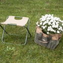 Sgabello pieghevole con borsa porta attrezzi giardinaggio Offerta