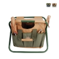 Sgabello pieghevole con borsa porta attrezzi giardinaggio Promozione