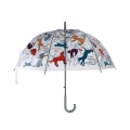 Ombrello trasparente con fantasia cani e gatti stampati Promozione