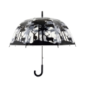 Ombrello trasparente con motivo fantasia foresta e cervi Promozione
