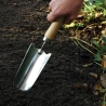Trapiantatore per giardinaggio in acciaio inox manico legno Sconti