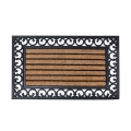 Zerbino rettangolare classico vittoriano in gomma e cocco 75,2x25,2cm Promozione