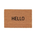Zerbino da ingresso in fibra di cocco con scritta Hello Promozione