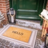 Zerbino da ingresso in fibra di cocco con scritta Hello Offerta