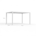 Pergola bioclimatica 3x4m da giardino in alluminio manuale Trinidad 