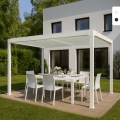 Pergola bioclimatica 3x4m da giardino in alluminio manuale Trinidad Promozione