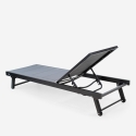Stock 4 lettini prendisole da giardino piscina alluminio ruote Rimini Prezzo