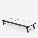 Stock 20 lettini sdraio relax da giardino in alluminio con ruote Rimini Acquisto