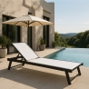 Stock 20 lettini sdraio relax da giardino in alluminio con ruote Rimini Saldi