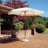 Ombrellone da giardino 285cm a palo centrale in legno Gharab Vendita
