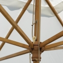 Ombrellone da giardino 3x3m palo centrale in bambù antivento Khumat Offerta