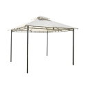 Gazebo da giardino in ferro 3x3 ecrù antracite Illinois Promozione