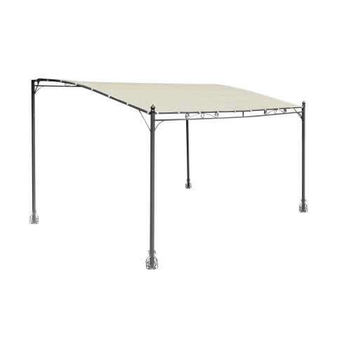 Pergola a parete in ferro 3x4 mt per esterni Kansas Promozione