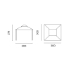 Gazebo da giardino in ferro 3x3m con zanzariere Oregon Sconti