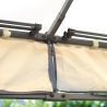 Gazebo da giardino in ferro 3x3m con zanzariere Oregon Offerta