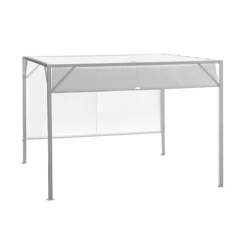 Pergola da giardino 3x3 con tetto scorrevole Skroda Promozione
