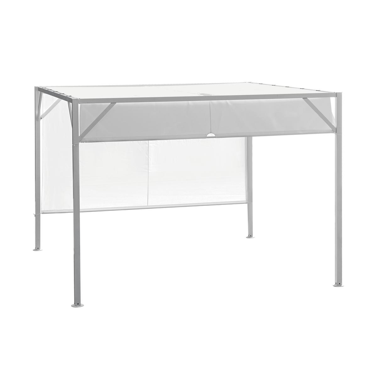 Pergola da giardino 3x3 con tetto scorrevole Skroda