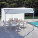 Pergola da giardino 3x3 con tetto scorrevole Skroda Vendita