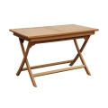 Tavolo da giardino pieghevole in legno teak 80x120cm Lipari Promozione