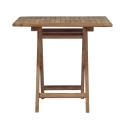 Tavolo pieghevole da esterno in legno teak 80x80cm Vulcano Saldi