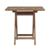 Tavolo pieghevole da esterno in legno teak 80x80cm Vulcano Saldi