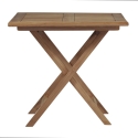 Tavolo pieghevole da esterno in legno teak 80x80cm Vulcano Offerta
